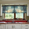 thumbnail image 3 of Yayeee Kitchen Curtains Tier Set of 2 Light Filtering 57"x24" Over Sink Window Panels, Night Forest Scene, 3 of 7