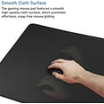 thumbnail image 3 of Large Extended Gaming Mouse Pad with Stitched Edges, (31.5X15.7In) Durable Non-Slip Natural Rubber Base, Waterproof Computer Keyboard Pad Mat for Esports Pros/Gamer/Desktop/Office/Home-Black, 3 of 14