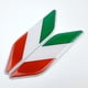 thumbnail image 3 of Conjunto de 2 piezas de aluminio Drapeau Italien Emblème Parallélogramme Forme Autocollant Stickers Graphiques pour Véhicule Voiture Garde-Boue Côté Jupes, 3 of 5