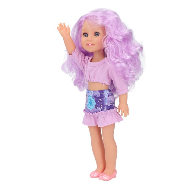Muñeca de vinilo para niños, muñeca de niña simulada de vinilo, muñeca elegante para niña con ropa de primera calidad
