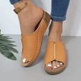 thumbnail image 4 of Mepaouo Summer Sandals for Women 2025 Platform Wedge Slides Arch Support Orthotic Casual Walking Shoes, 4 of 8
