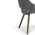 thumbnail image 3 of Simpli Home WYNDENHALL Malone Mid Century Modern Bentwood Dining Chair Grey 21.7" D x 20.5" W x 31.5" H Wood Finish Polyester, 3 of 5