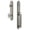 Satin Nickel, variant on Grandeur 843499 Arc Solid Brass Rose Keyed Entry Single Cylinder Full Plate "D" Grip