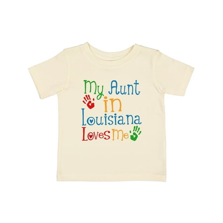 

Inktastic My Aunt in Louisiana Loves Me Gift Baby Boy or Baby Girl T-Shirt