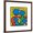 Brown Frame, variant on Art.com Untitled Pop Art Giclee Print by Keith Haring, 16" x 16"