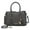 Charcoal, variant on Valeria Women's Satchel Bag Vegan Leather Shoulder Bag Handbag Purse With Keyring by Mia K. - Wine