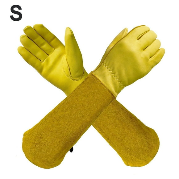 Full Grain Cowhide Gloves to For Safeguard Hands from Thorns and Scratches