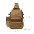 thumbnail image 3 of Bolsa De Pecho Molle Bolsas de chaleco informales para hombre, bolsa de lona segura para el pecho para hombre, para viajes de senderismo (caqui) Tmvgtek Para Estrenar, 3 of 6