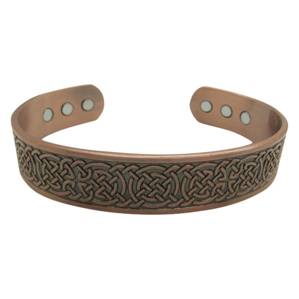 Men's 8 Inch Solid Copper Cuff Bracelet CBM358 3/8 of an
