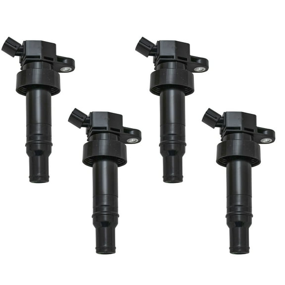 TRQ Engine Spark Ignition Coil Direct Fit Kit Set of 4 for Hyundai Kia ICA64259
