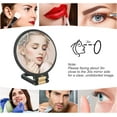 thumbnail image 2 of 30x Magnifying Mirror, Travel Hand Mirrors with Handle - Double Side Handheld Mirror with 1X 30X Magnification & Adjustable Handle/Stand, Hand Held Foldable Travel Mirror for Makeup(Black), 2 of 6