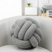 Hand woven knotted ball pillows, lamb wool roll pillows, sofas, living rooms, home cushions, headrests, backrests