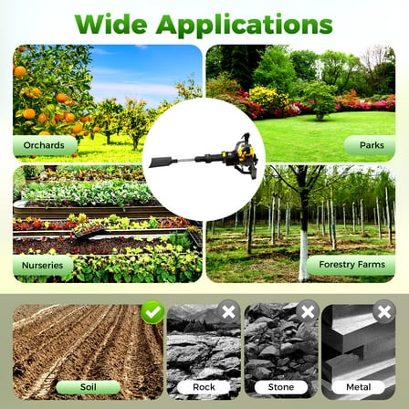 Tree Digger, Tree Digging Machine, Tree Digger with Shovel for Orchards, Parks, Nurseries, Forestry Farms