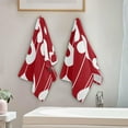 thumbnail image 4 of Seamless Heart Hand Towels for Bathroom, Valentine's Day Kitchen Towel 2 PCS Ultra Soft and Highly Absorbent Decorative Fingertip Face Bath Towels for Spa & Hotel, 28.3"x 14.4", 4 of 5