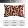 thumbnail image 2 of Pofeuu Ice Cream Cake Print Polyester Microfiber Plush Pillowcases, Super Soft and Cozy Pillow Case Covers with Envelop Closure（Pillow core not included）-16"x24", 2 of 6