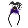thumbnail image 1 of Ofertas Únicas 1 Pc Diadema Clásica con Patrón de Murciélagos para Halloween 4.72" Diámetro Negro Púrpura, 1 of 6