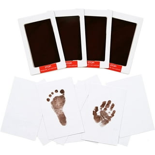 Warkul 4-Pack Inkless Hand and Footprint Kit, Ink Pad for Baby