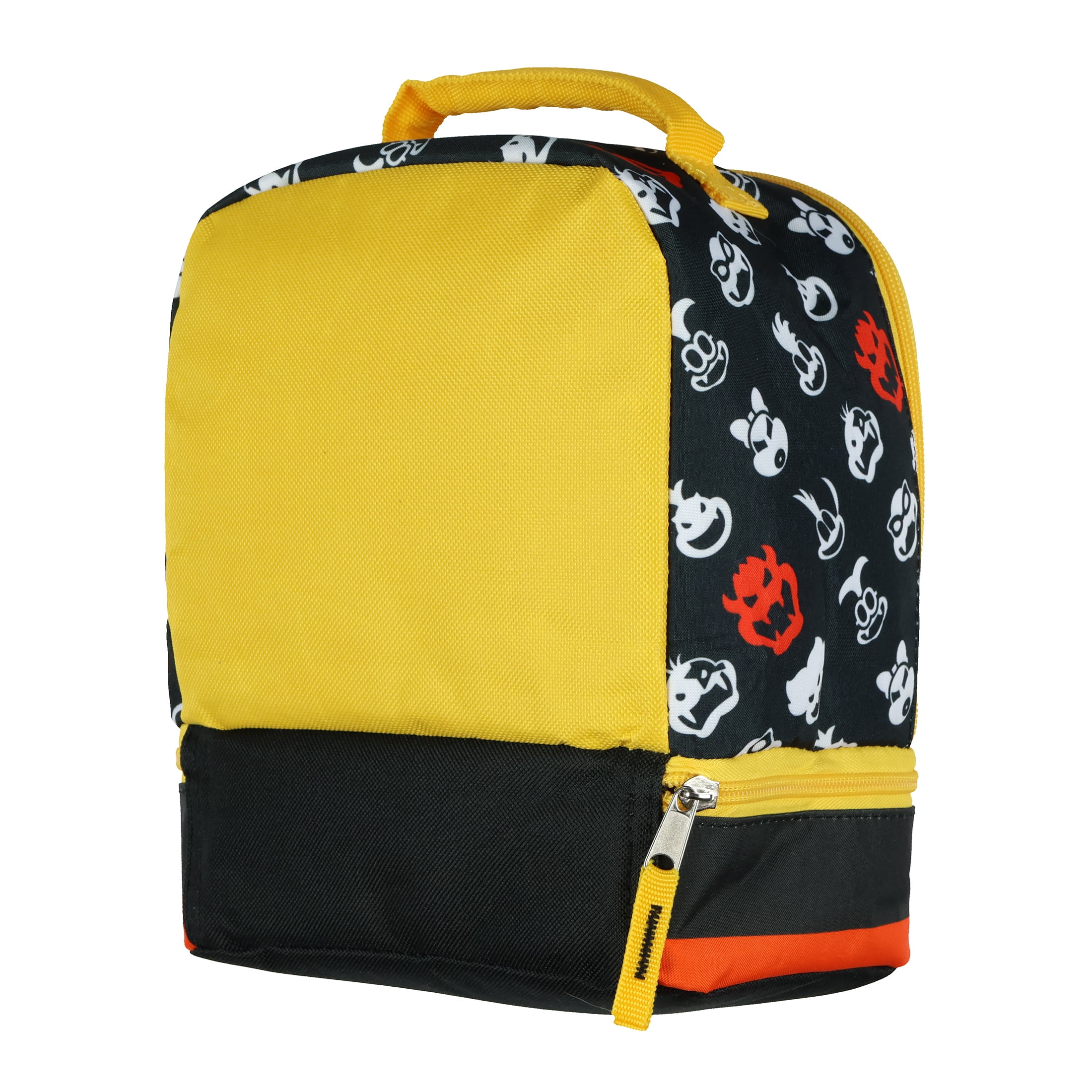 Nintendo Super Mario Lunch Box Bowser Insulated Dual Compartment Lunch Tote Bag 10"