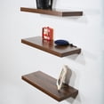 thumbnail image 2 of Set of 3 Modern and Contemporary Antigue walnut Floating Shelf - 23.62*9.25*1.5 inches, 2 of 5