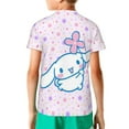 thumbnail image 2 of Sanrio Cinnamoroll Kids T-Shirt 3d Printed Graphic T-Shirts Boys And Girls Short Sleeve Shirts For Youth Kids X-Small, 2 of 6