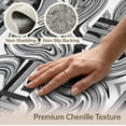 thumbnail image 6 of ODIKA 5'x7' Washable Area Rug Grey Abstract Swirling Grid Design Modern Minimalist Marble-Inspired Symmetry for Small Living Room, Bedroom, Easy Care, Non-Shedding, Pet Friendly, 6 of 7