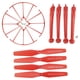 thumbnail image 2 of Accesorios de repuesto para cuadricóptero RC duraderos y ligeros (4 hélices/4 aterrizajes) rojo, 2 of 9