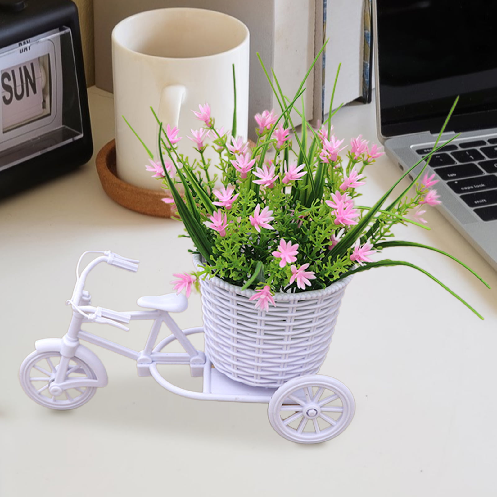 Artificial Plants & Flowers,Bicycle Decoration Rose Nostalgic Romantic  Bicycle Artificial Flower Decoration 