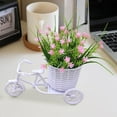 thumbnail image 4 of Limorve 1 Set Simulation Flower Float Realistic DIY Decorative Increase Vitality Rattan Tricycle Faux Saxifrage Wedding Decor Light Blue, 4 of 10