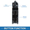 thumbnail image 3 of Interruptor de ventana eléctrica Unique Bargains No.8404060090 para el lado del conductor delantero para Toyota Land Cruiser 2003-2007 Negro, 3 of 7