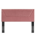 thumbnail image 3 of Tufted Headboard, Full Queen Size, Pink, Velvet, Mid Century Bedroom, Modern Contemporary Boutique HB35259, 3 of 9