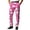 Pink, variant on Halloween Dressy Pants for Men, Pumpkin Skeleton Ghost Print Bottoms, Slim Fit Stright-Leg Funny Cosplay Pants for Halloween