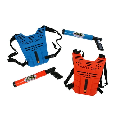 Water Sports - Stream Machine Water Tag Set Play Set - 2 Vests & 2 TL-650 Stream Machines (Colors Vary)