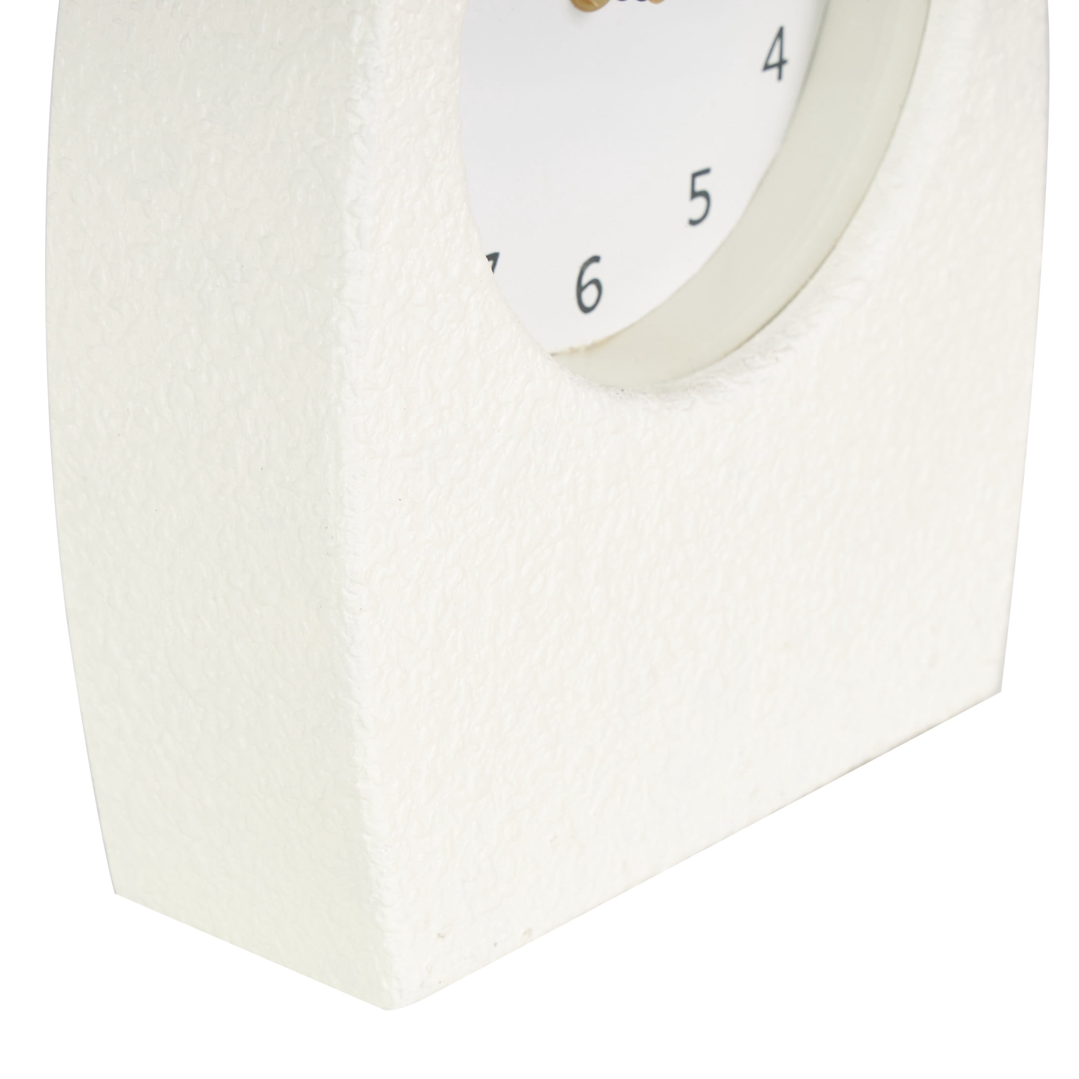 DecMode 9" Multi Colored Wood Textured Clock with Gold Accents, Set of 2