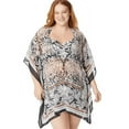 thumbnail image 2 of Bleu Rod Beattie Chiffon Caftan Cover Up, from Urban Oasis, Size 1X, 2 of 3