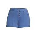 thumbnail image 3 of Alivia Ford Women's Plus Size Mid Rise Double Cuff Twill Shorts, 3 of 5