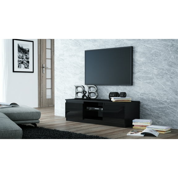 CLEA 47" modern black TV Stand