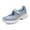 Blue, variant on Women's Breathable Mesh Mary Jane Walking Shoes, Adjustable Hook and Loop Strap Comfort Nurse Sneakers, Non Slip Wedge Platform Casual Slip On Shoes for Daily Working