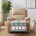 thumbnail image 4 of Kuiaobaty Cherry Blossom Print Armless Recliner Chair Covers, Aztec Hummingbird Print Non Slip Sofa Cushion Slipcover, Decorative Quilted Furniture Protector, Machine Washable, 4 of 7