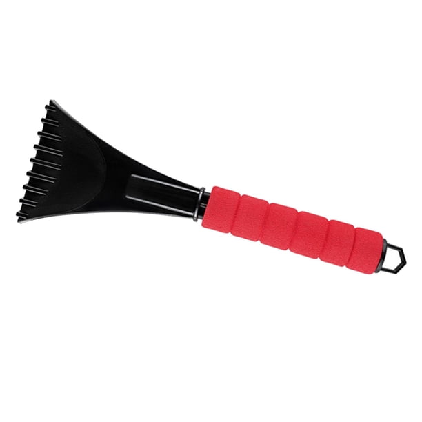 Raspador de hielo Palas descongelantes Ventana de vidrio Pala de hielo Accesorio Portátil Compacto rojo 3
