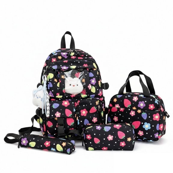 Large-Capacity Four-Piece Set Backpack for Students, Stylish &Multi-Functional Backpack for School, Travel, Commuting, Everyday Use(Unisex)