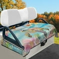 thumbnail image 2 of Yuyamidu Sea Turtle Golf Cart Seat Covers Hibiscus Golf Cart Cushion Covers Winter Warm Club Car Seat Towel Blanket, 2 of 8