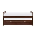 thumbnail image 3 of Pemberly Row Transitional Wood Twin/ Twin Bed with Twin Trundle in Dark Cherry, 3 of 7