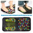 thumbnail image 2 of Foot Reflexology Massager Mat Feet Pain Relief Muscle Relaxation Kids Adults Anti-slip Foldable Acupressure Pad Portable Stone Walking Massage Tool, 2 of 8