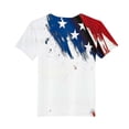 thumbnail image 4 of Cethrio 4th of July T-shirts for Boy, Soft Short Sleeve Summer Fashion Graphic Tees Multicolor Size 10-12, 4 of 4