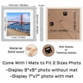 thumbnail image 2 of Marco de fotos POUYCIW, 23 cm, madera, gris, 9 x 9 pulgadas con tapete de 7 x 7 pulgadas, 2 of 8