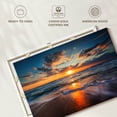 thumbnail image 6 of Elephant Stock Summer Ocean Sunrise Wall Art - Horizontal Canvas Wall Art - Living Room Wall Decor - Nature Canvas - Blue And Gray Decor - 45" x 30", 6 of 8