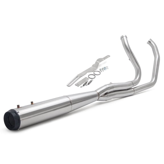 Touring Glide Brushed 2 into 1 Full Length Exhaust Pipe for Harley M8 2017-2023 2018 2019 2020