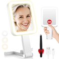 thumbnail image 1 of Espejo de maquillaje B Beauty Planet Travel con luces de aumento de 1X/30X, 1 of 7