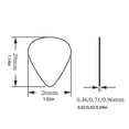thumbnail image 3 of Guitar Plectrums 0.46mm 0.71mm 0.96mm Professional Plastic Picks Decorative Plectrums Perfect for String Instruments, 3 of 8