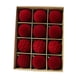 thumbnail image 5 of 12 adornos colgantes navideños de terciopelo de 6 cm. Rojo sólido, 5 of 9